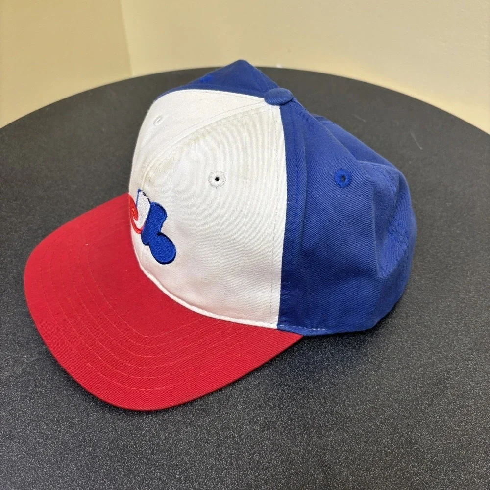 MONTREAL EXPOS MLB BASEBALL  AMERICAN NEEDLE SNAPBACK HAT ADJUSTABLE MULTICOLOR‎